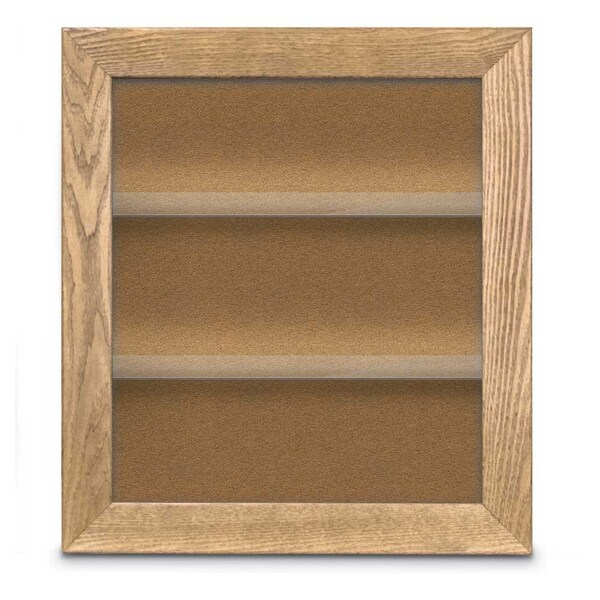 Outdoor Enclosed Combo Board, 42"x32", Black Frame/Black & Pearl